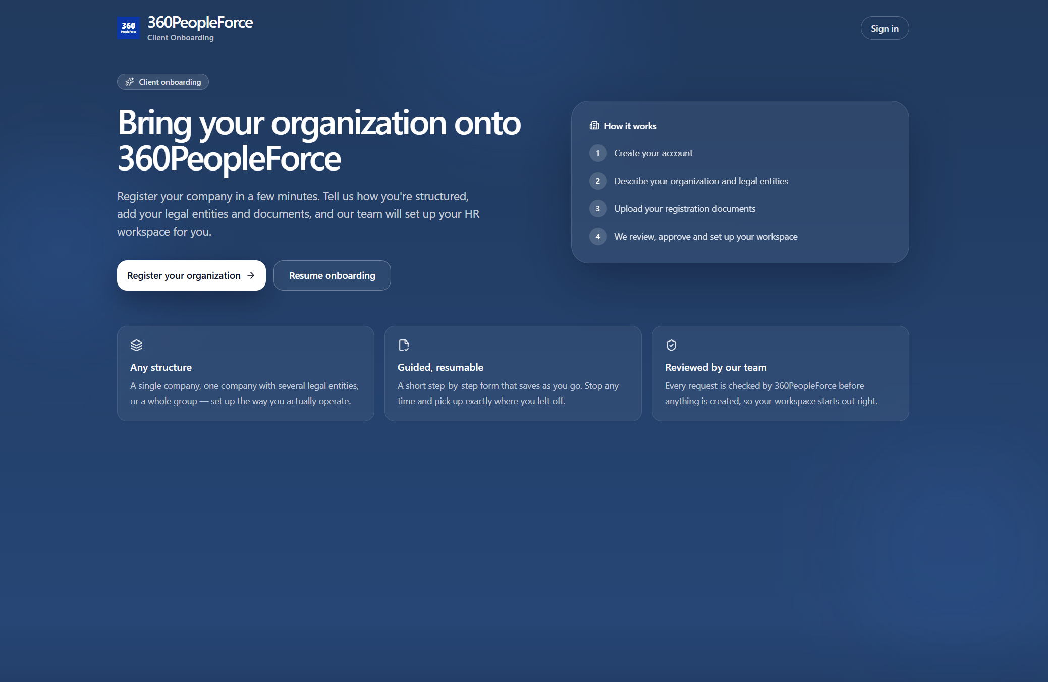 Client Self-Onboarding